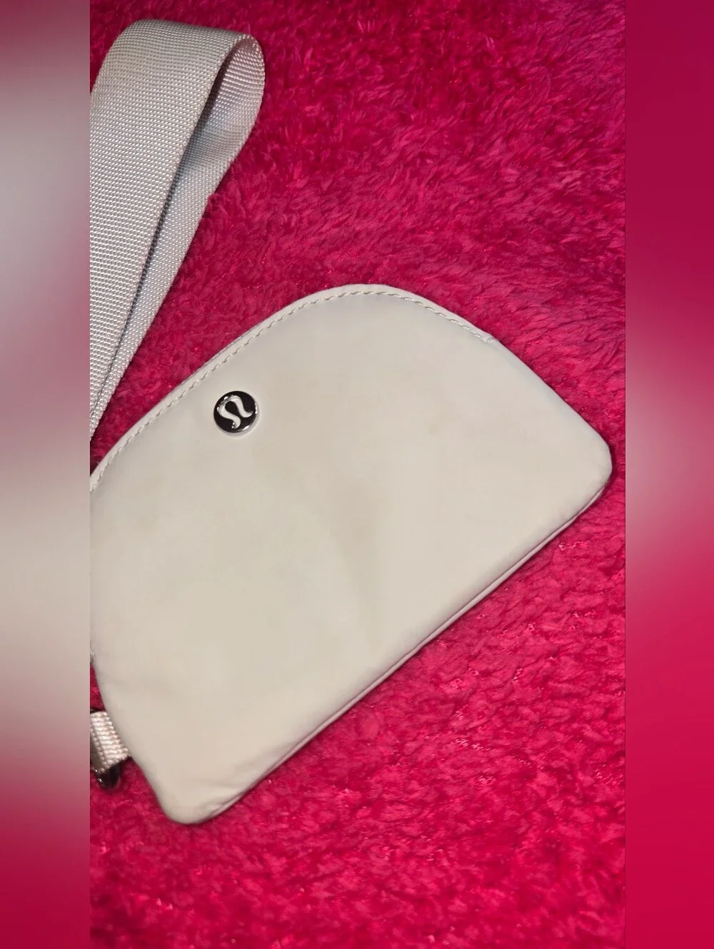 Lululemon Small White Wristlet Pouch